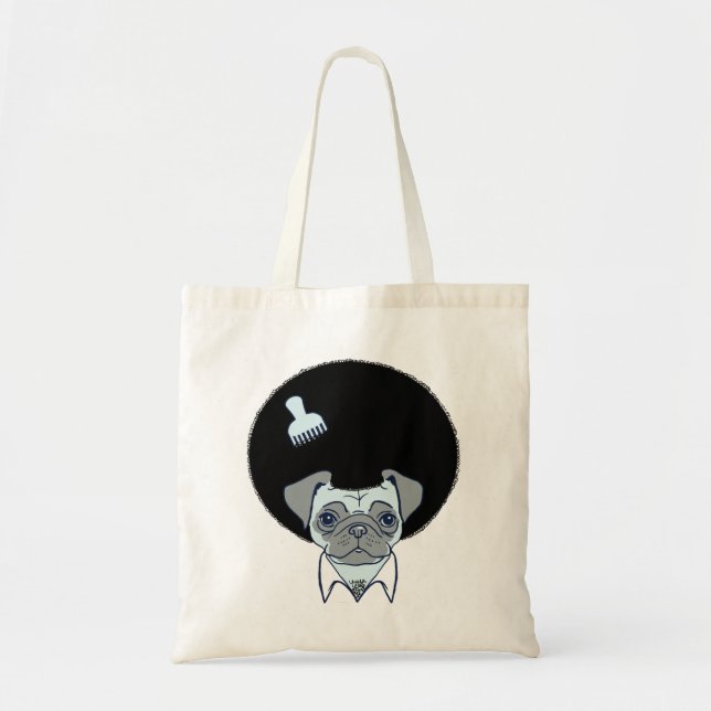 Disco Pug tote bag (Front)