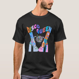 Disco Queen 70 s Disco Themed Vintage Seventies Co T-Shirt