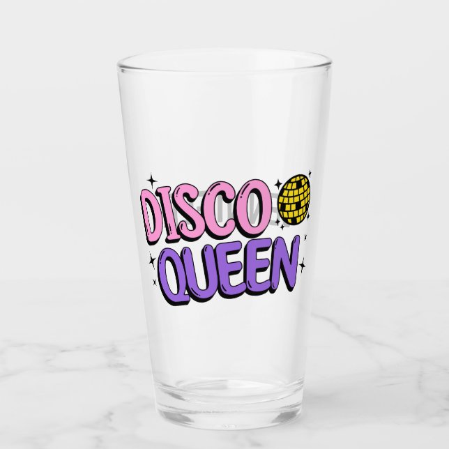 Disco queen glass (Front)