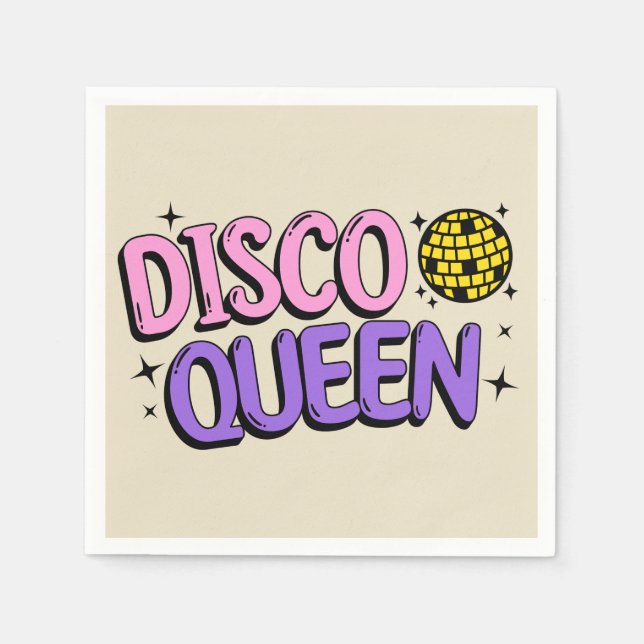 Disco queen napkin (Front)