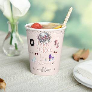 Disco Retro Roller Skating   Bachelorette Paper Cups