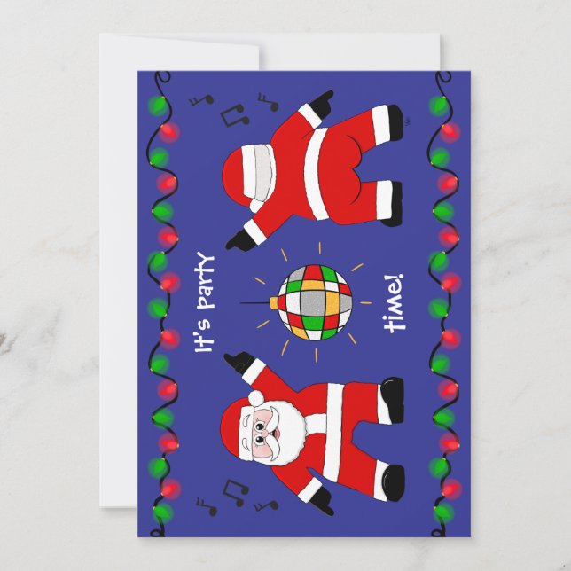 Disco Santa Holiday Card (Front)