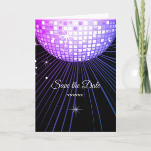 disco, save the date Card, Size: Standard(5" x 7") Announcement