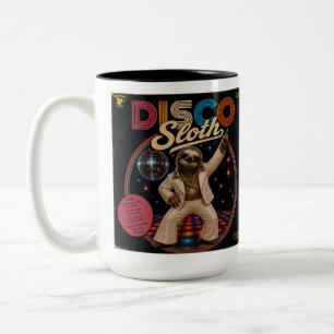 Disco Sloth Duo Two-Tone Coffee Mug