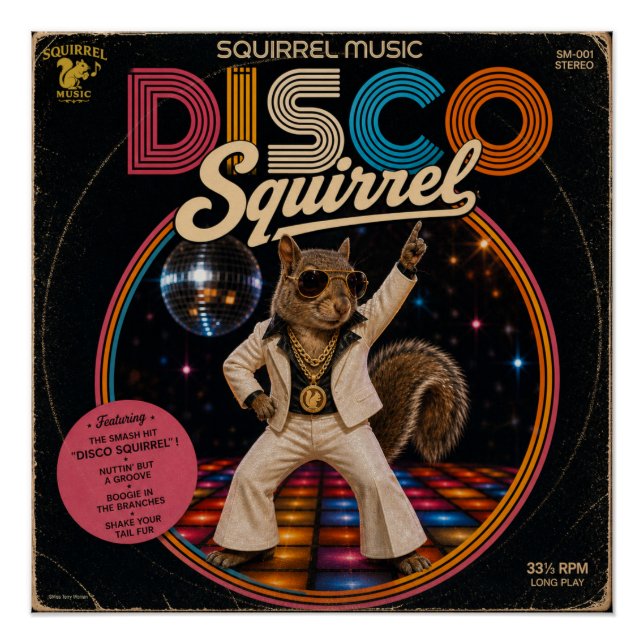 Disco Squirrel  Poster (Front)