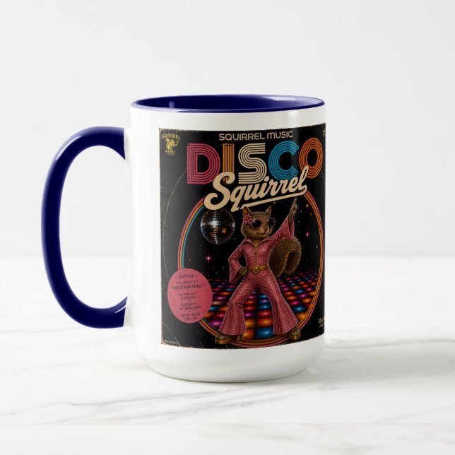 Disco Squirrel Queen Mug (Left)