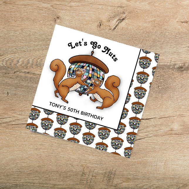 Disco Squirrels Birthday Party Napkins (Creator Uploaded)