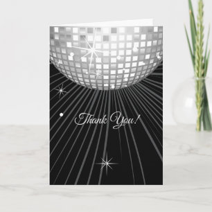 disco, thank you, Size: Standard(5" x 7") You Card
