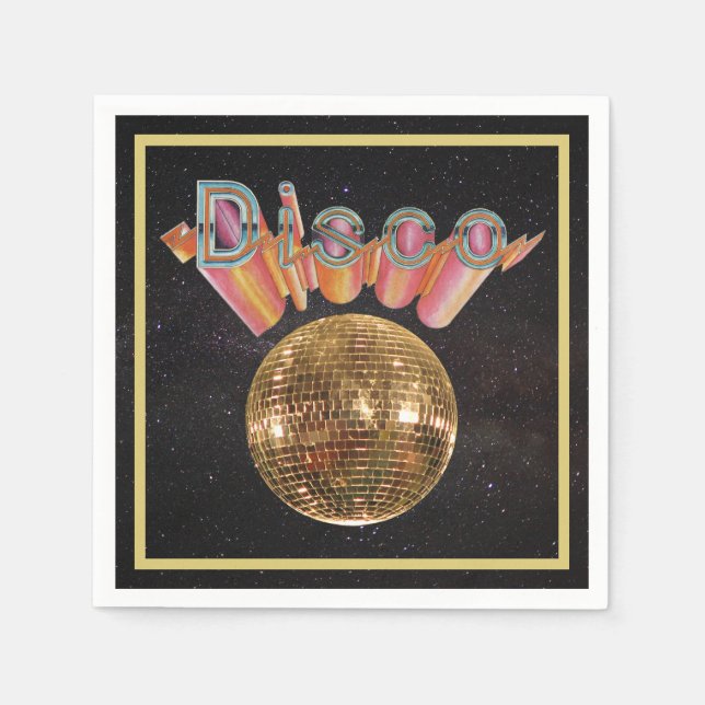 Disco the Night Away Napkin (Front)
