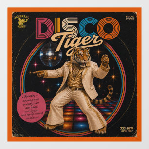 Disco Tiger Album Window Cling