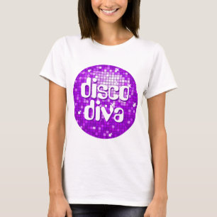 Disco Tiles Purple 'disco diva' spaghetti top