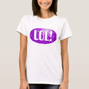 Disco Tiles Purple 'LOL!' spaghetti top