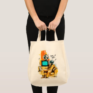 Disco Vibes Retro 80s Disco Ball Art Tote Bag