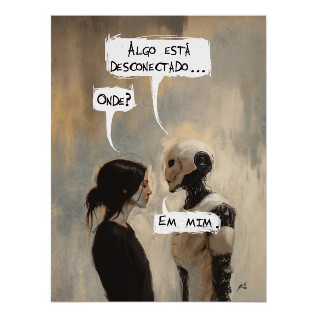 Disconnected (with phrase) poster (Front)