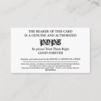 Discordian Pope Cards