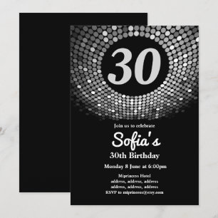 discothèque, vintage, danse invitation pour fêter 