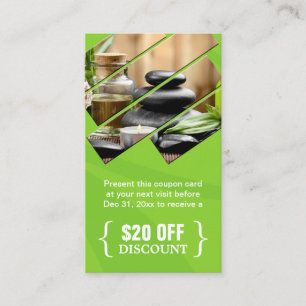 Discount Coupon Zen Spa Salon Massage Therapist