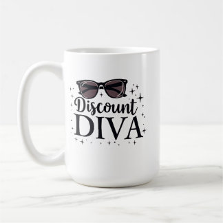 Discount Diva - Chic & Savvy Shopping Queen Coffee Mug