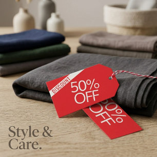 Discount Offer Product Tag Personalized Price Tag