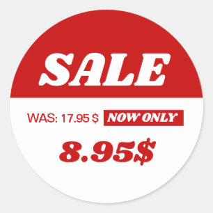 Discount Price Classic Round Sticker