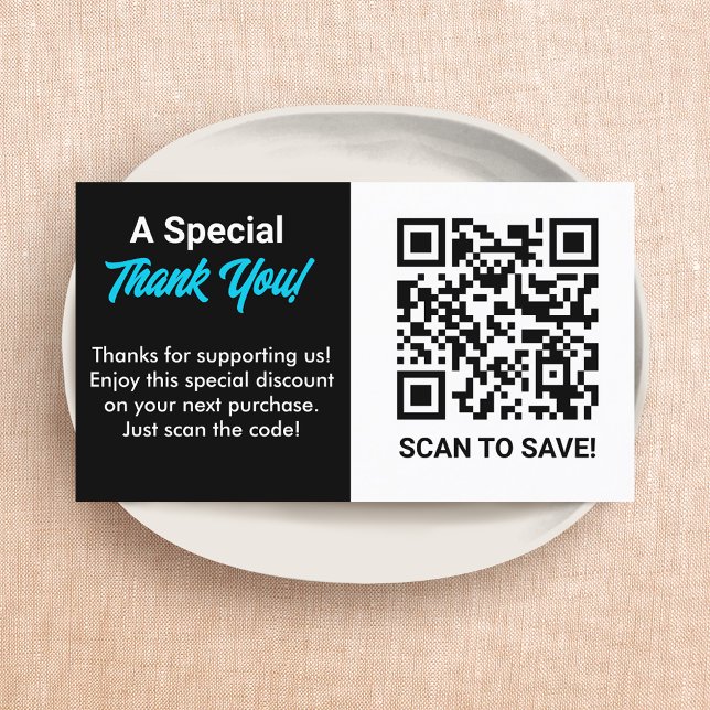 Discount QR Code  Business Card (Discount QR Code Business Card)