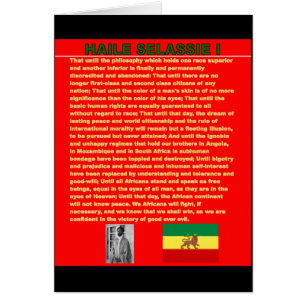 Discours célèbre de guerre de Haile Selassie à