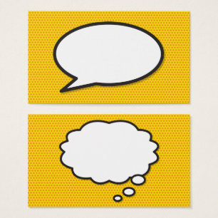 Discours et Think Bubbles amusant Retro Comédie li