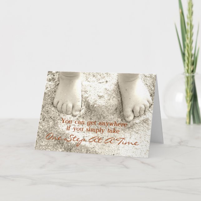 Discours inspirant sur carte de voeux (Devant)