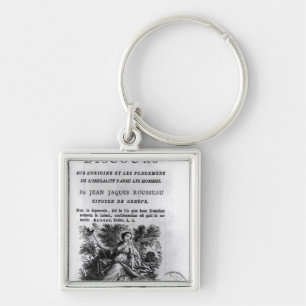 'Discours l'Origine et les Fondements Keychain