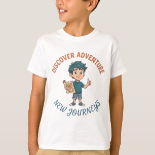 Discover Adventure New Journeys Kids T-Shirt