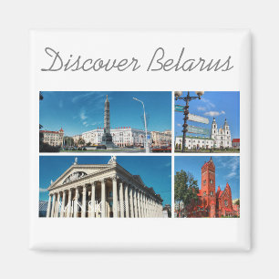 Discover Belarus Minsk Architecture Magnet