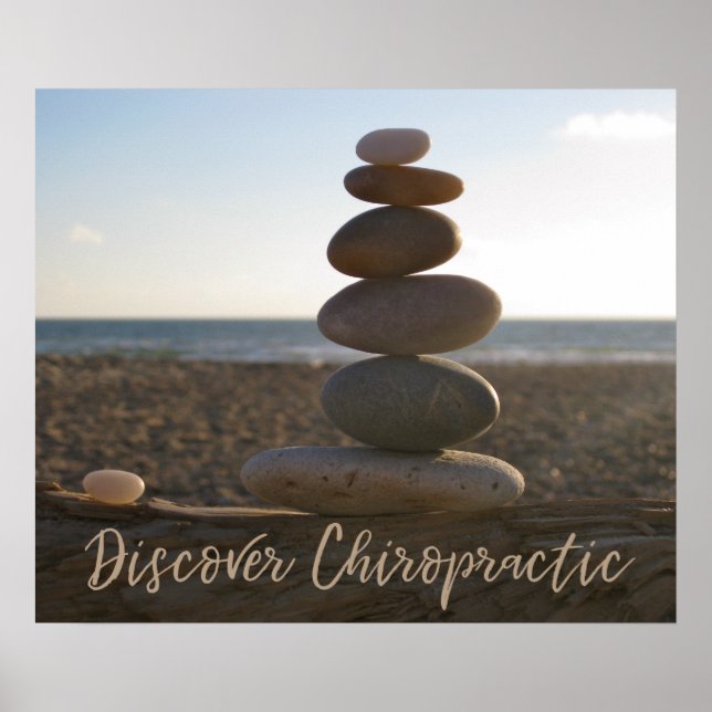 Discover Chiropractic Balanced Rocks Poster (Front)