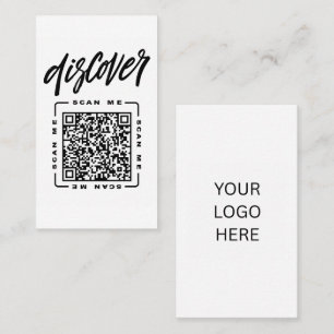 Discover Customizable QR code & Logo Template Business Card