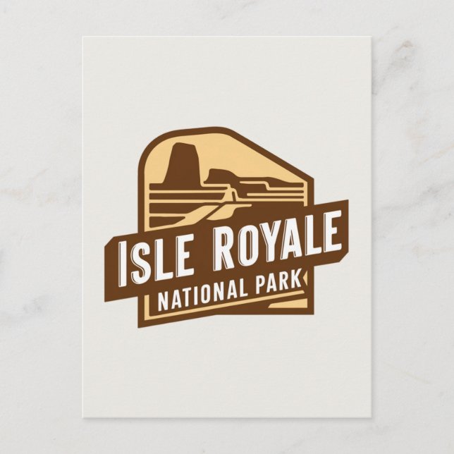 Discover Isle Royale National Park Holiday Postcard (Front)