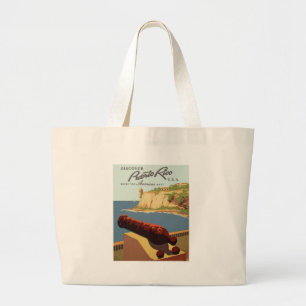 Discover Puerto Rico Large Tote Bag