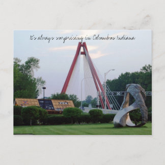 Discover Surprising Columbus Indiana Postcard