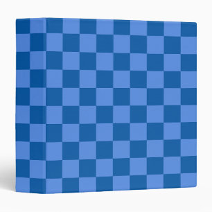 Discover the Allure of Blue Chequerboard Pattern Binder