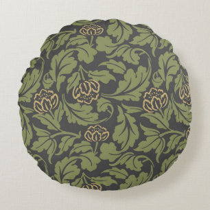 Discover the Beauty of Vintage Floral Motifs Round Pillow