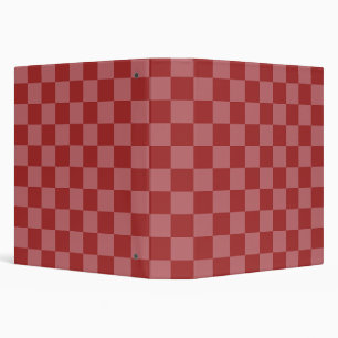 Discover the Charm of Pink and Red Chequerboard  Binder