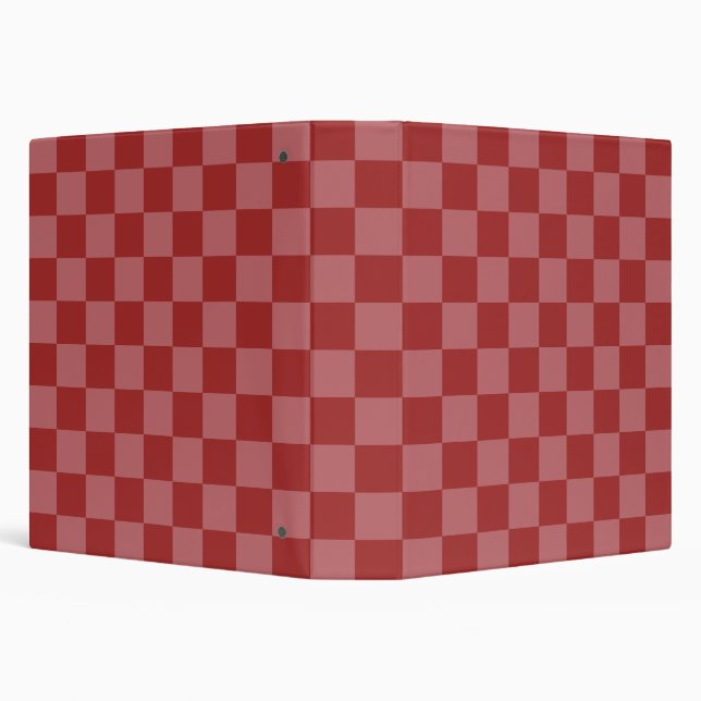 Discover the Charm of Pink and Red Chequerboard  Binder (Background)