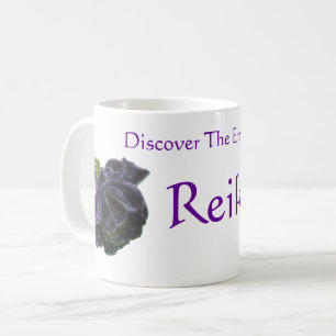 Discover The Energy Of Reiki Purple Rose Coffee Mug