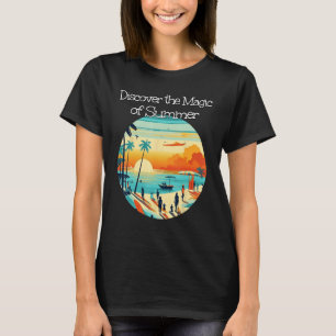 Discover the Magic of Sea and Sunset with Friends  T-Shirt