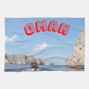 Discover the Majestic Beauty of Oman's Coast Kitchen Towel