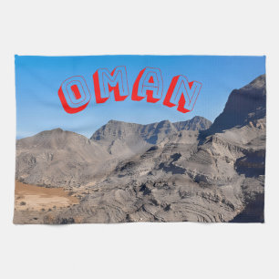 Discover the Majestic Landscapes of Oman Kitchen Towel