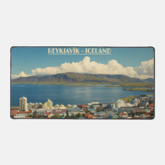Discover the Nordic Charm: Reykjavík - Iceland  Desk Mat
