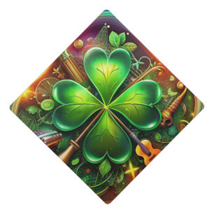 Discover the Perfect Harmony of Shamrock, Musical Graduation Cap Topper
