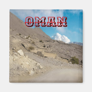 Discover the Rugged Beauty of Oman's Desert Landsc Magnet