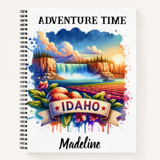 Discover the vibrant beauty of Idaho's landscapes Notebook (Front)