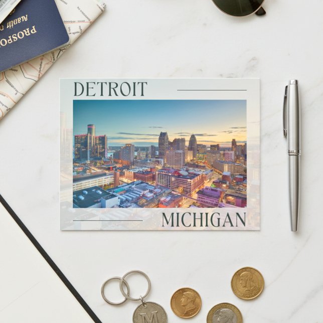 Discover the Vibrant Spirit of Detroit, Michigan Postcard (Detroit Michigan Postcard)