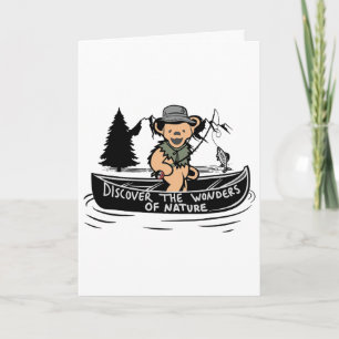 Discover The Wonders Of Nature Fishing Hiking Funn Card